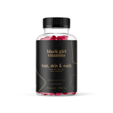 Cheveux et ongles plus forts grâce aux gummies Black Girl Vitamins.