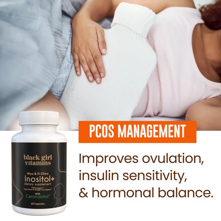 Black Girl Vitamins Inositol: Formulation sans gluten ni OGM, ingrédients transparents.