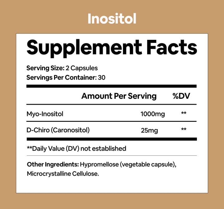 Black Girl Vitamins Inositol: Prise quotidienne facile avec capsules véganes.