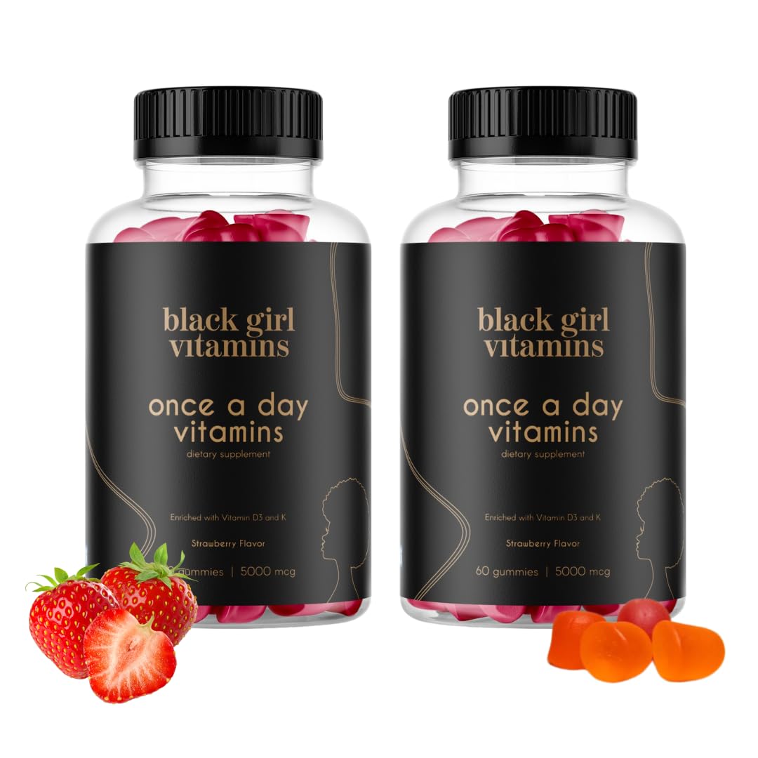 Boîte Black Girl Vitamins Une fois par jour, emballage élégant pour démarrer la journée.