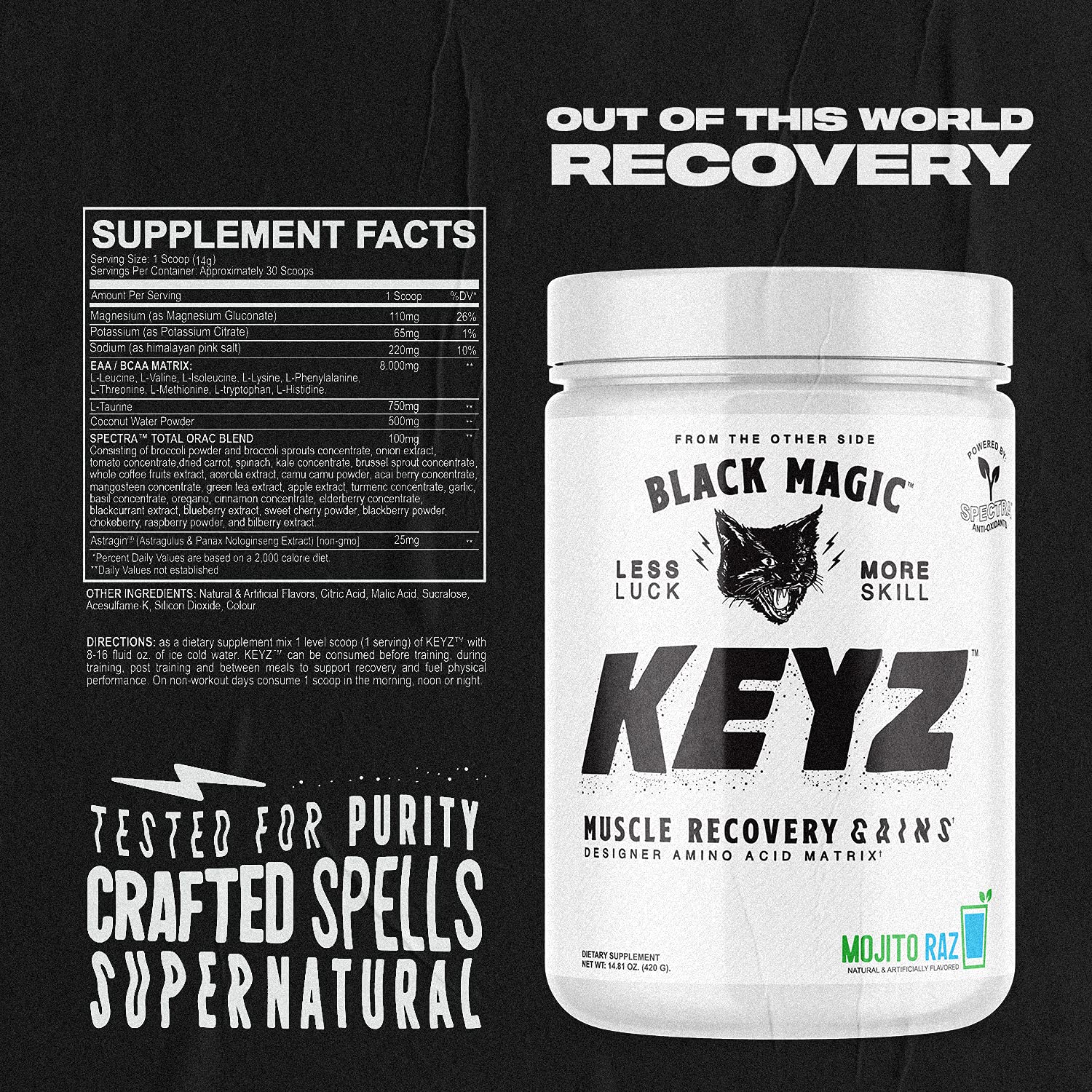 Préparation Keyz Black Magic prête à l’emploi pour endurance lors des séances