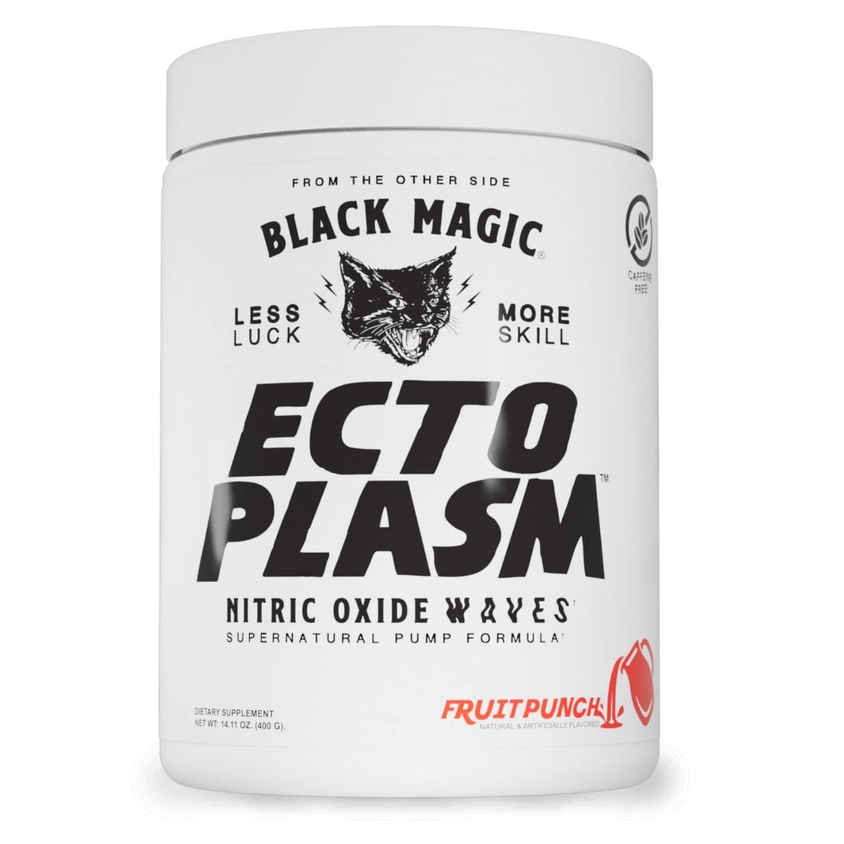 Ecto Plasm de Black Magic, bouteille ouverte prête à être mélangée pour une séance sans stimulation.