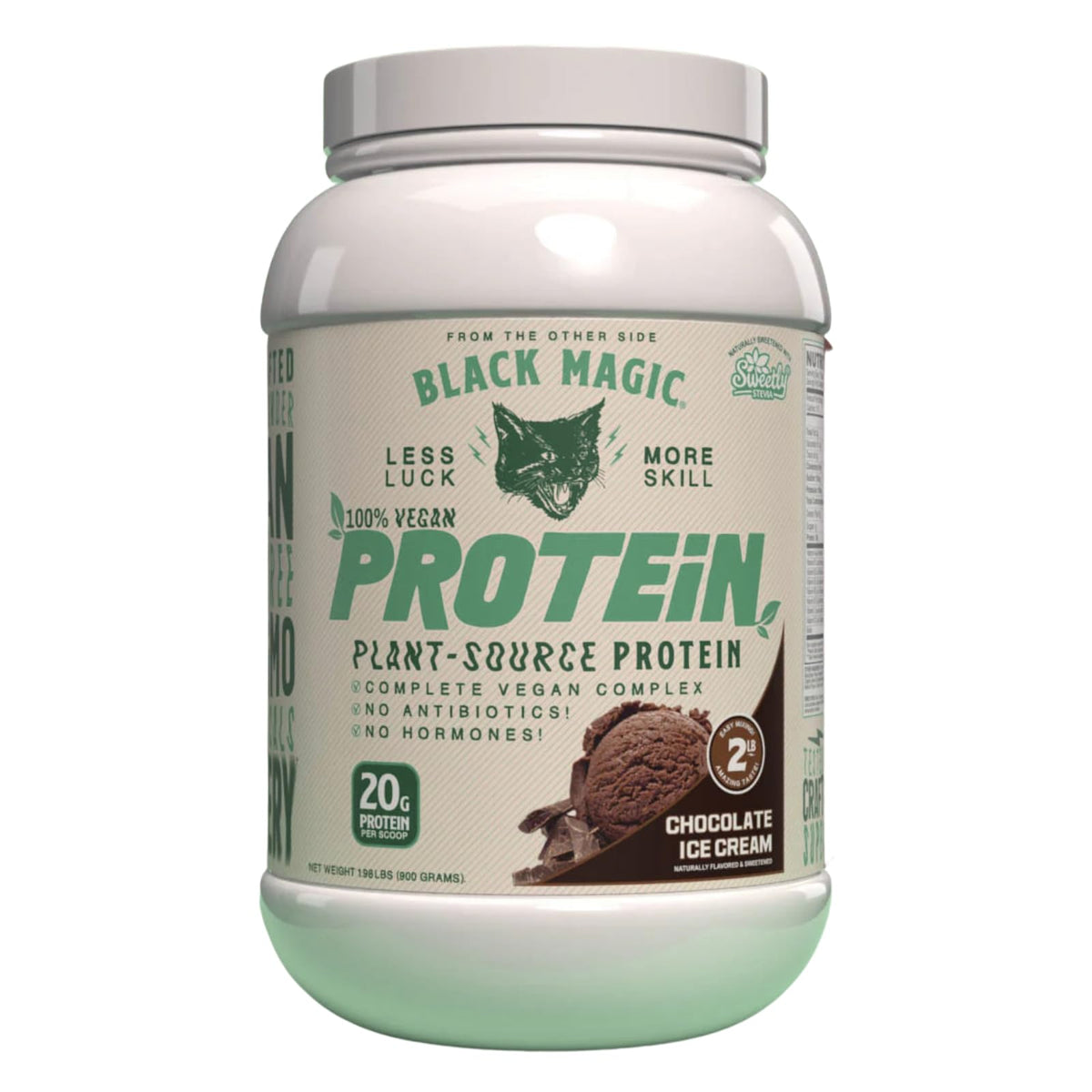 Black Magic Supply emballage protéine végétale prêt à mélanger pour vos shakes.