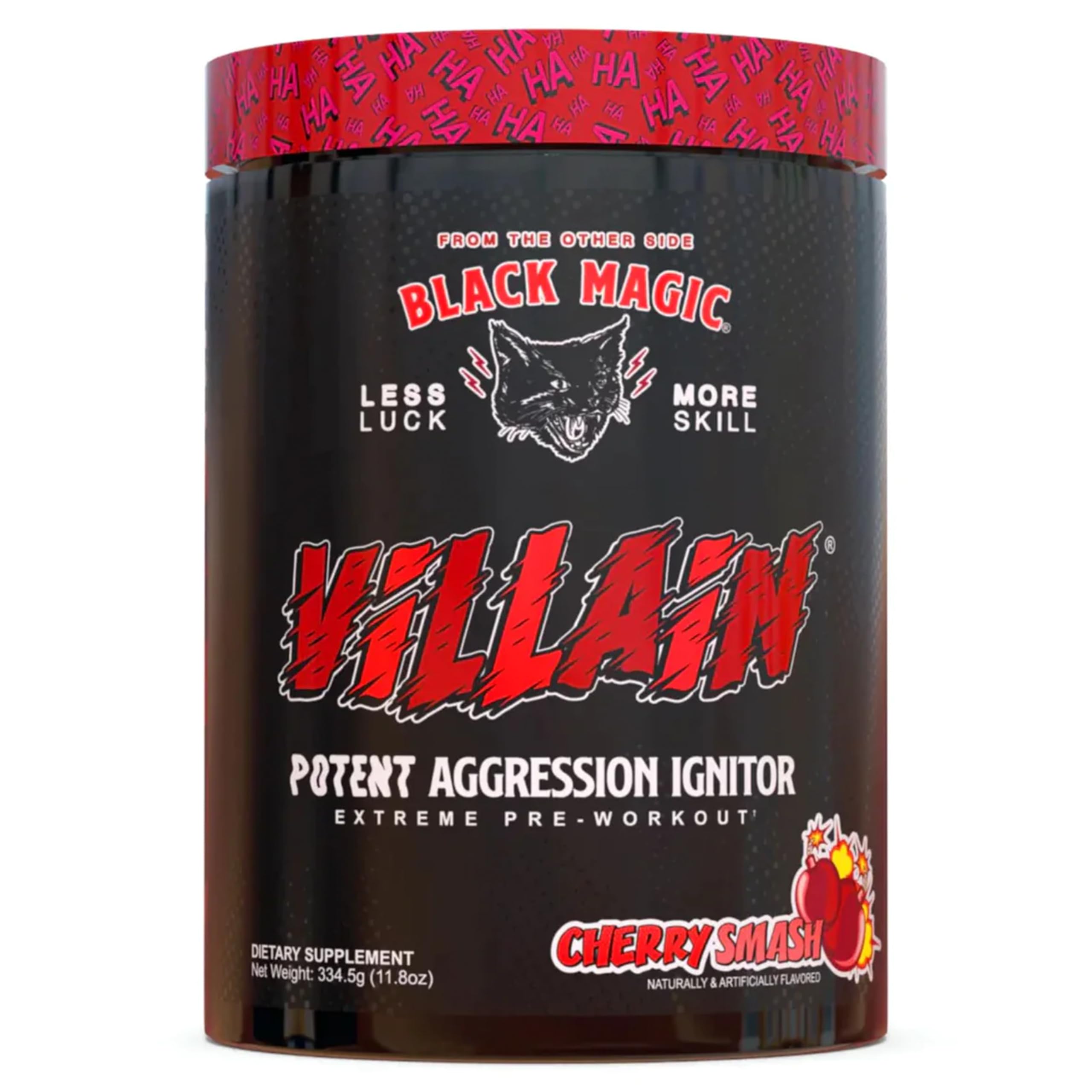 Villain Black Magic – versement de la bouteille, énergie instantanée pour démarrer l'entraînement.