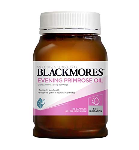 Blackmores huile d'onagre — bouteille, riche en oméga-6 et GLA.