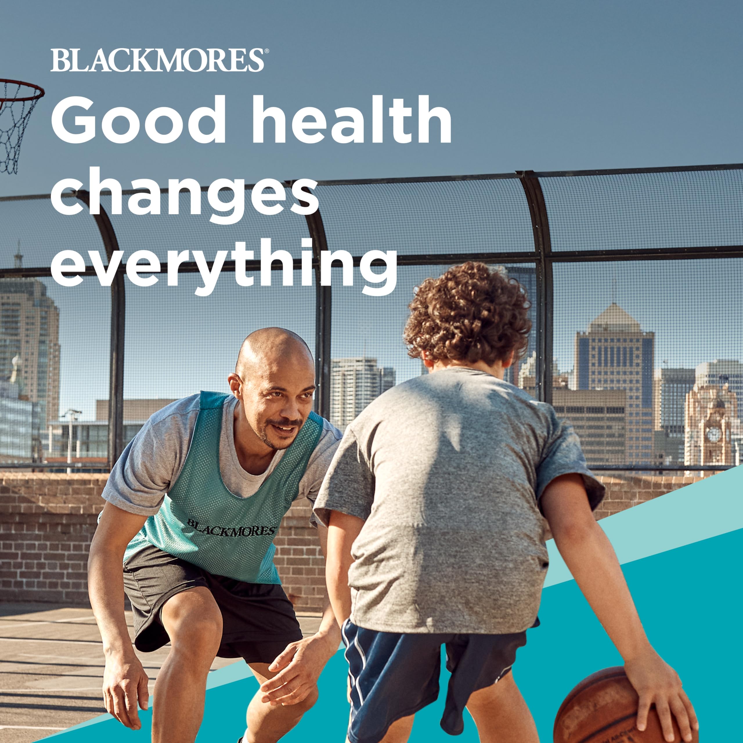 Boîte-emballage Blackmores Super Magnesium Plus montrant le dosage quotidien.