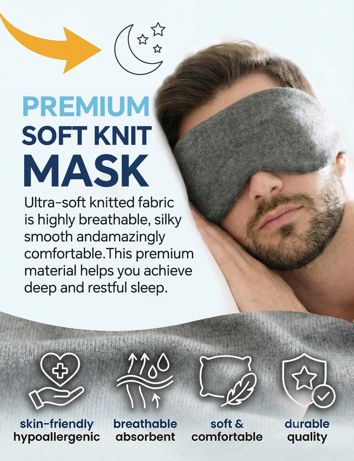Blazeavian masque sommeil obscurité totale bloque la lumière.