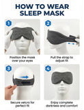 Blazeavian masque sommeil multisituations, conçu pour voyages et repos variés.