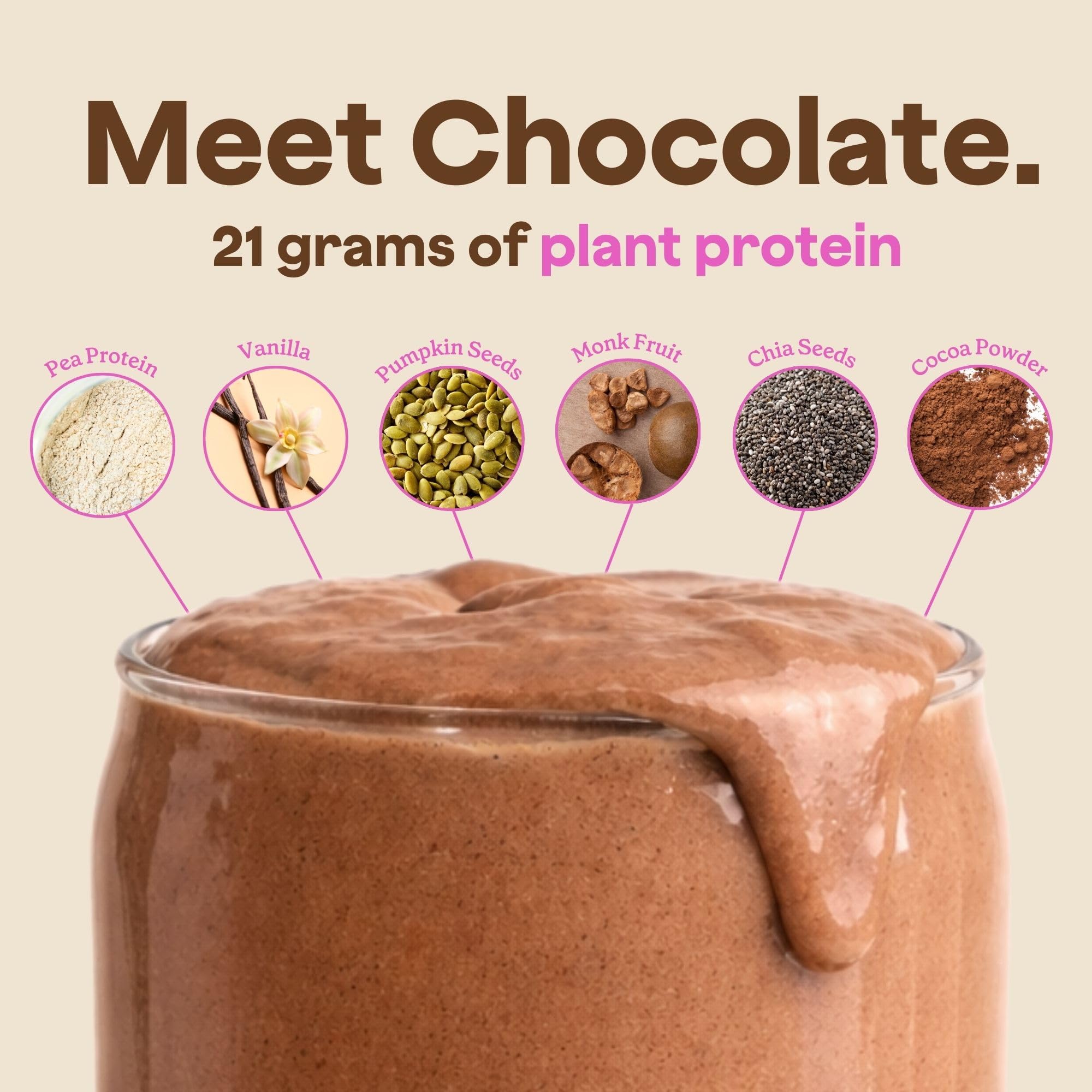 Ingrédients simples et naturels de Bomb Plant Protein pour mode végétal