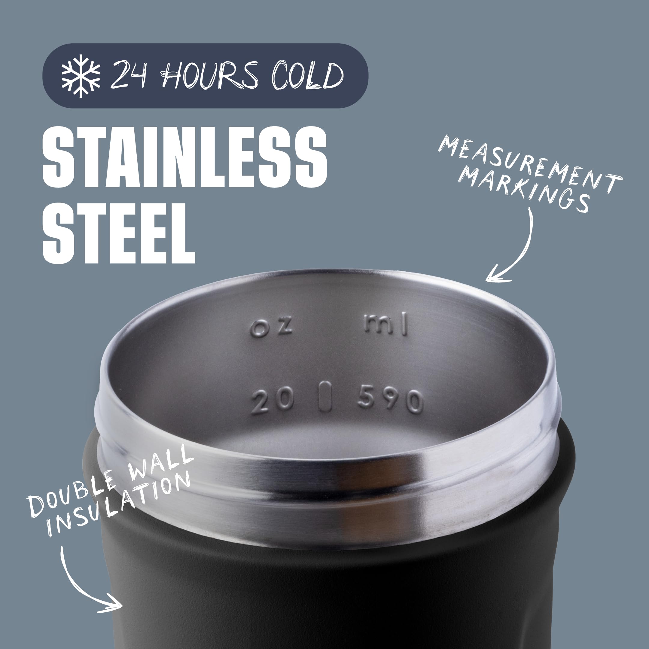 BlenderBottle Strada: fouet en fil en acier chirurgical pour un mélange rapide.