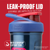BlenderBottle Superman Sport gobelet mélangeur, BlenderBall intégré pour des mélanges homogènes