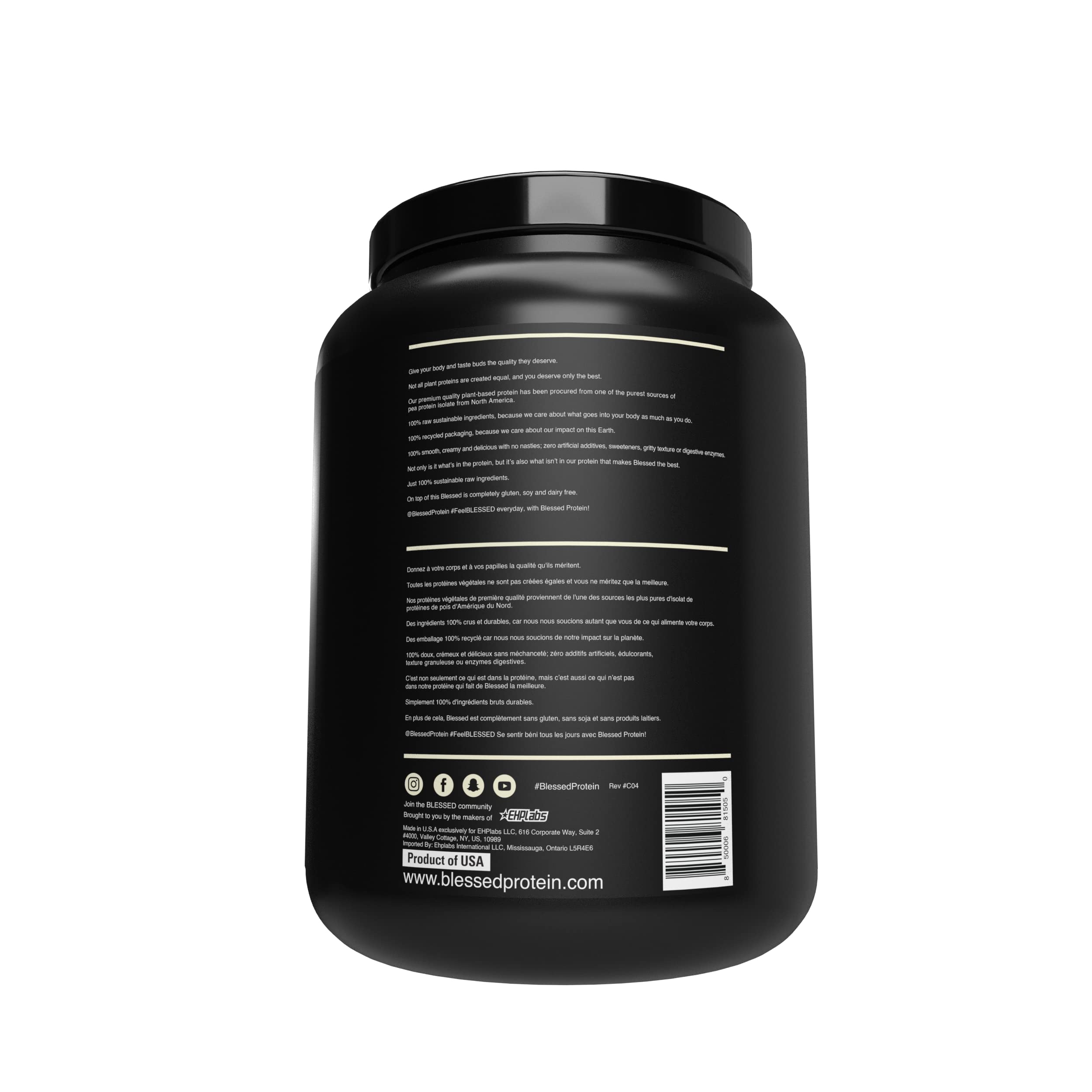 Blessed Protéine Vegan Contrôle Qualité Laboratoire assure traçabilité et fiabilité.