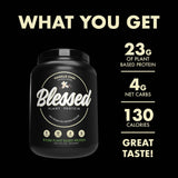 Blessed Protéine Vegan Sans Additifs Artificiels privilégie une composition pure et claire.