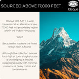 Blisque Shilajit résine—eau diluant pour assimilation facile