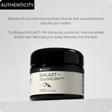 Blisque Shilajit résine—paysage himalayen et origine pure