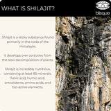 Blisque Shilajit résine—rituel quotidien et énergie douce