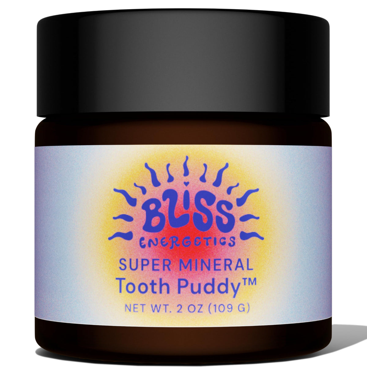 Bliss Energetics Remineralizing Tooth Puddy dans son emballage, produit naturel et sans fluor.