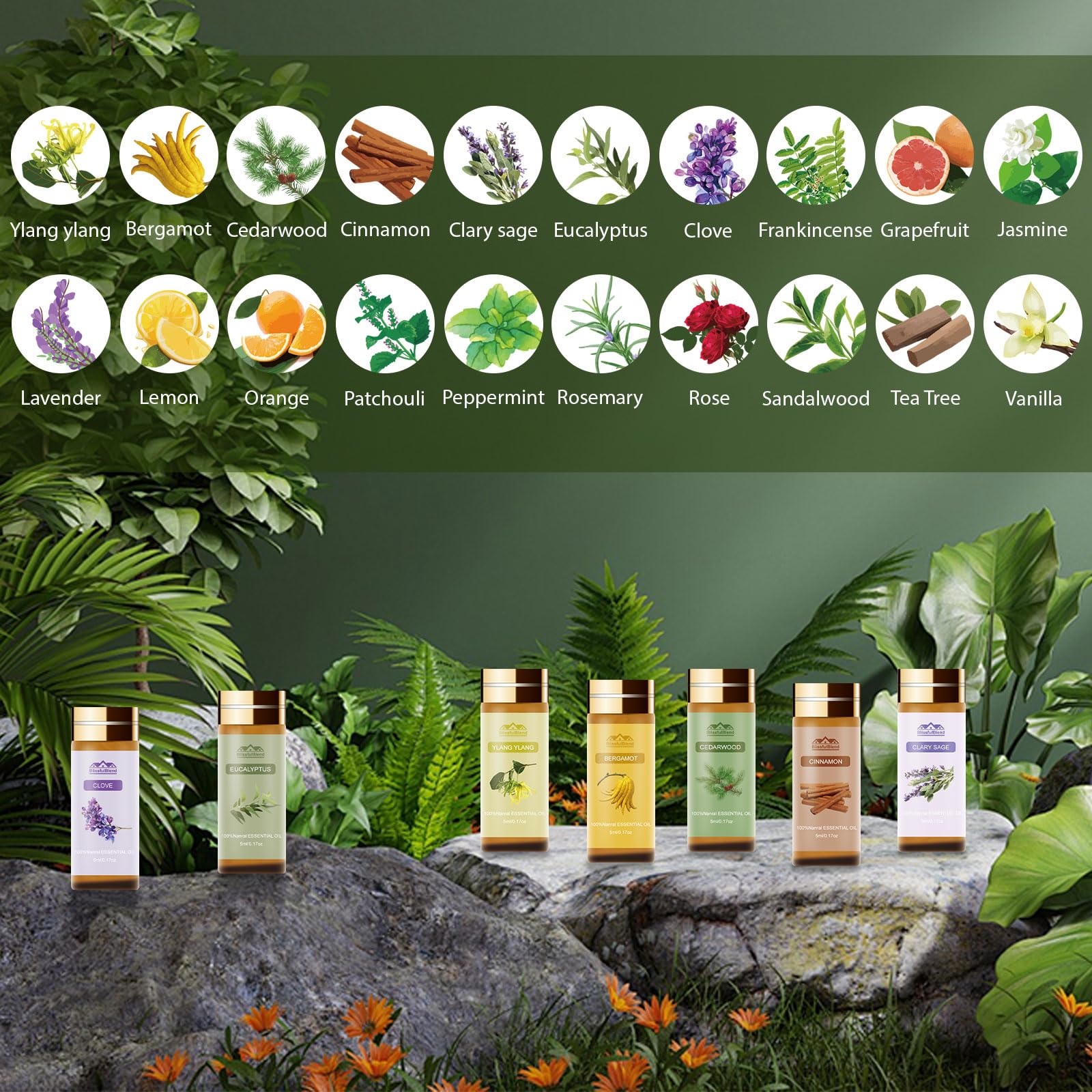 BlissfulBlend huile essentielle Menthe-poivree — boost mental et fraîcheur naturelle.