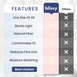 Blissy masque-confort-cote: confort optimal pour les dormeurs sur le côté.