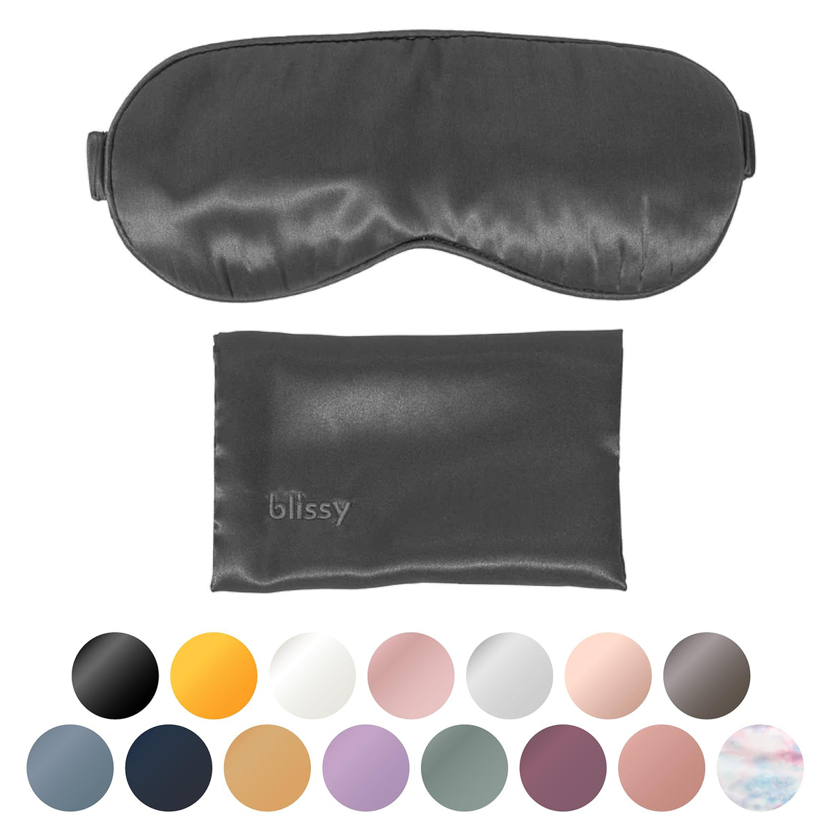 Blissy masque-sommeil soie pure: douceur soyeuse pour la peau et l'hydratation nocturne.
