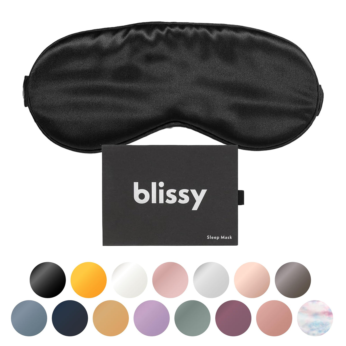 Blissy masque soie Sommeil anti-lumière, offre une nuit plus reposante et douce