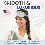 Blissy masque-soie texture-douce, contact peau ultra tendre