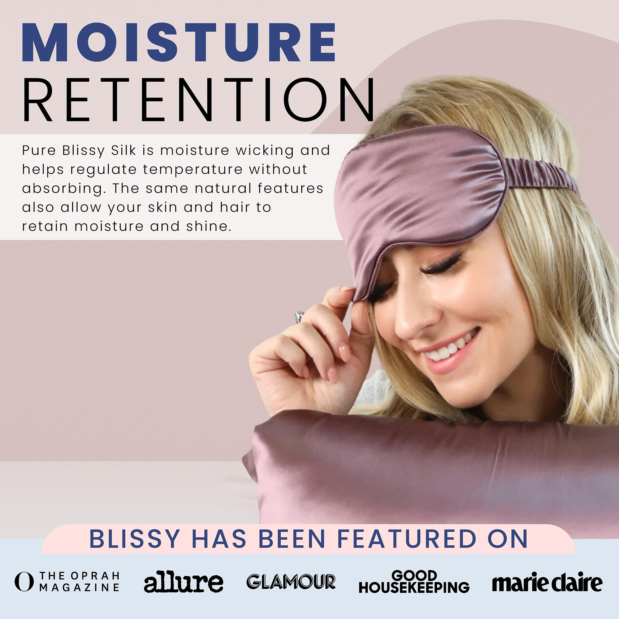 Blissy masque sans produits toxiques certifié OEKO-TEX.Standard 100 pour la sécurité.