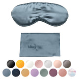 Blissy masque-sommeil soie ardoise - vue avant, douceur et hydratation nocturne.