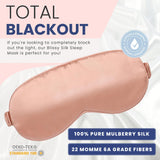 Détails du masque BLISSY en soie rose — couture et douceur peau.