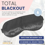 Blissy masque obscurite totale: bloque la lumière pour des nuits plus calmes et profondes.