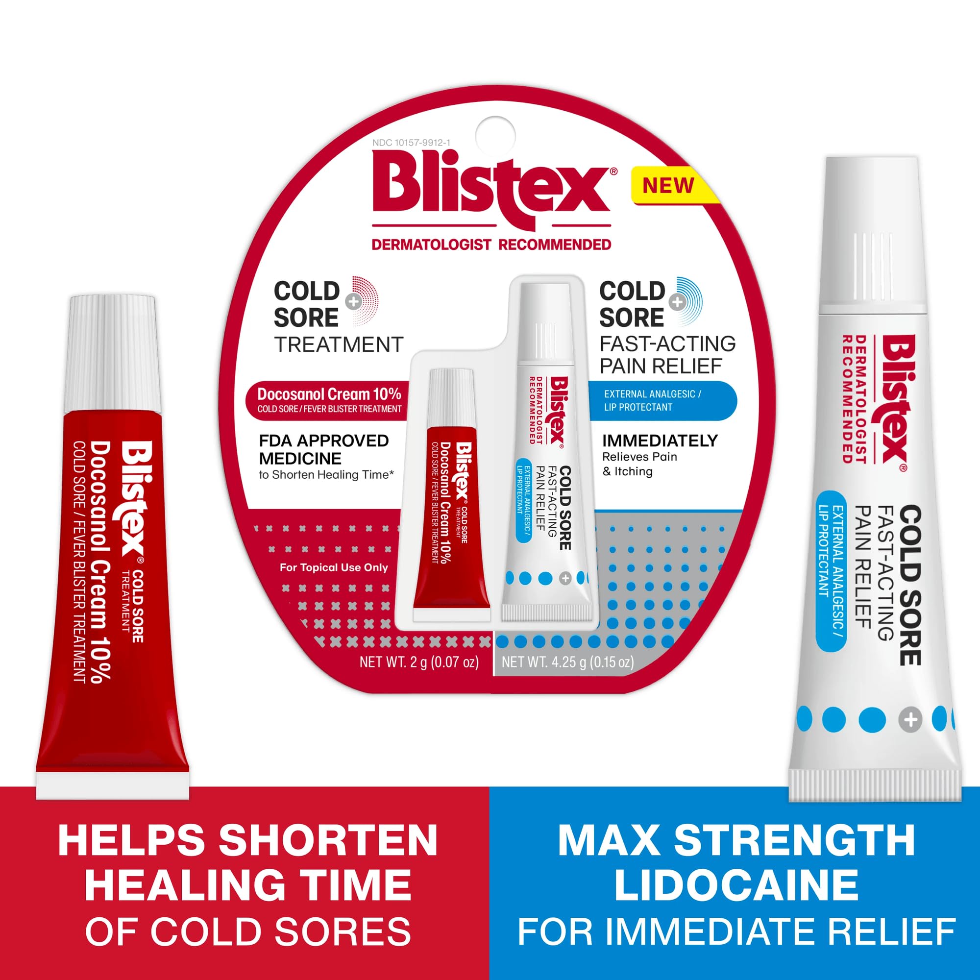 Crème docosanol 10% Blistex — application ciblée au démarrage des signes