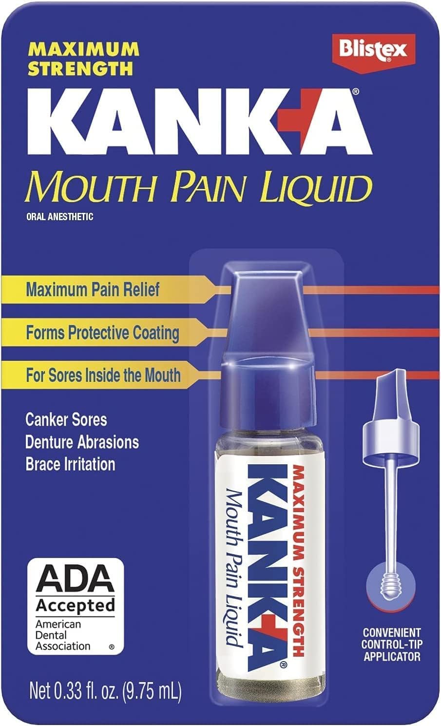 Blistex Kank-A bouteille 9,75 ml avec embout de précision.