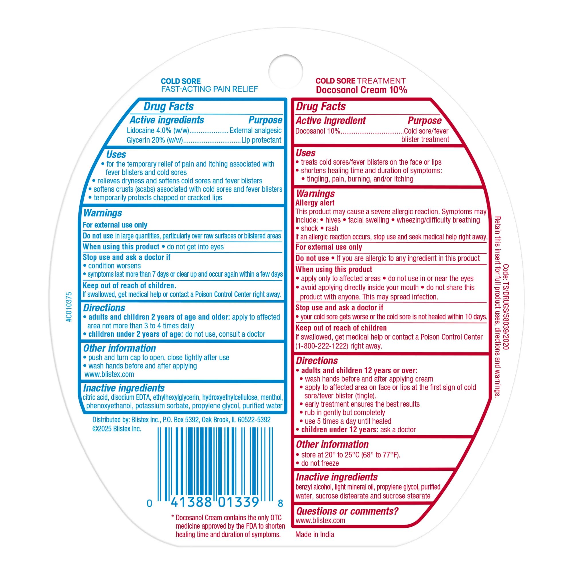 Kit Blistex complet — présentation pratique et compacte