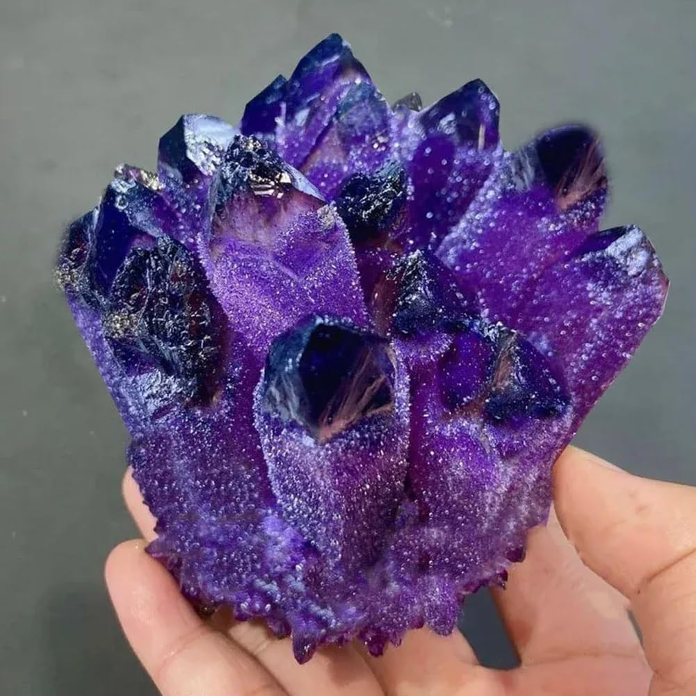 BLOCKv Améthyste brute, petit cristal, parfait pour bijoux et projets artisanaux.