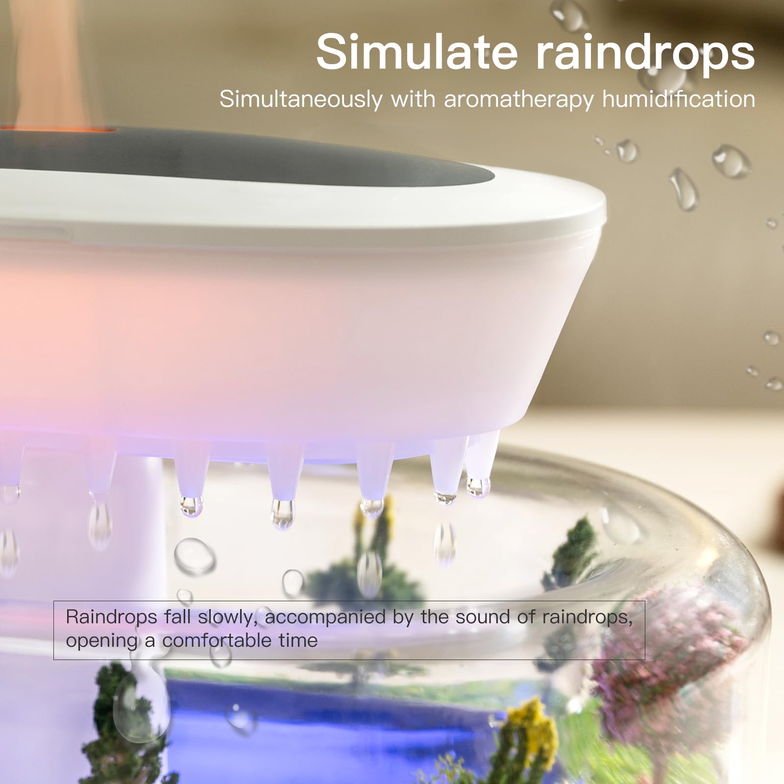 BLOIMP Diffuseur goutte d'eau avec sonorité apaisante