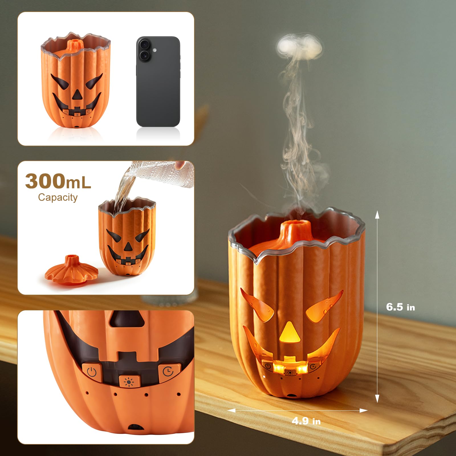 BLOIMP diffuseur lumineux USB: parfait pour bureau et chambre.