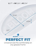 BLOOM & BLOOM forme en larme ergonomique pour confort et stabilité.