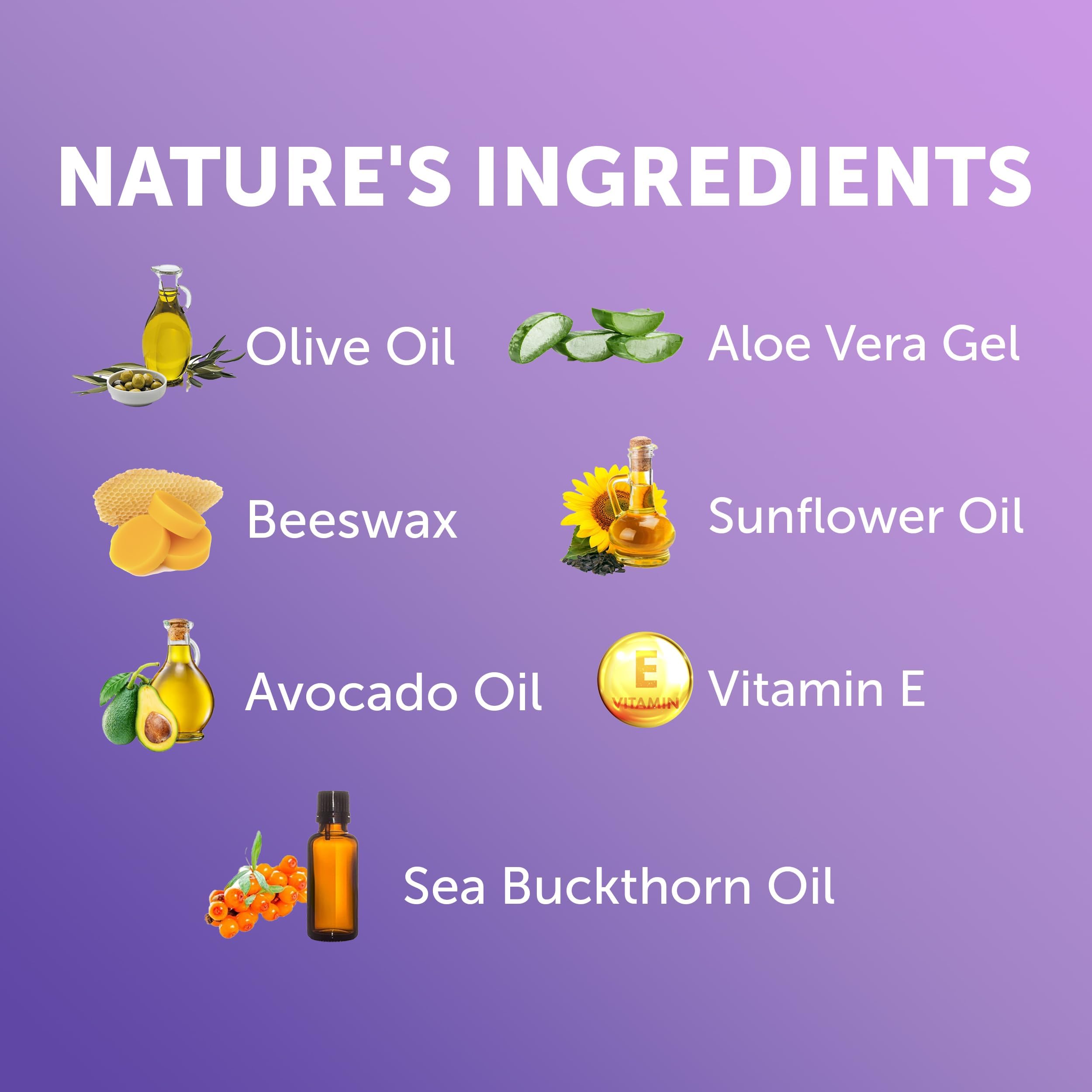 Ingrédients naturels Bloom Krans pour hydratation douce.