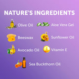 Ingrédients naturels Bloom Krans pour hydratation douce.