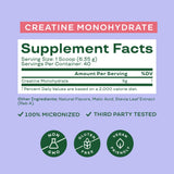 Bloom Nutrition Creatine Monohydrate en poudre, mélange rapide après l'entraînement pour optimiser l'effort.