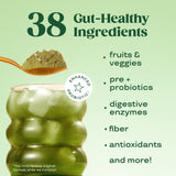 Bloom Nutrition Greens poudre doseur-cuillère pratique pour dose quotidienne.