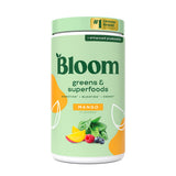 Bloom Nutrition Greens Poudre Mangue Bouteille: soutien énergie et digestion légère.