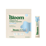 Bloom Nutrition Poudre de colostrum bovin en sachet ouverte pour une utilisation pratique et immunitaire
