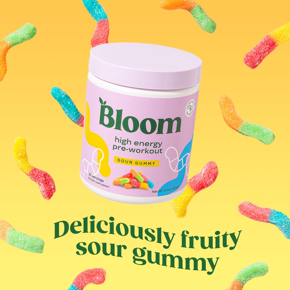 Bloom Nutrition Pre Workout, cuillère-doseur incluse pour doser facilement.