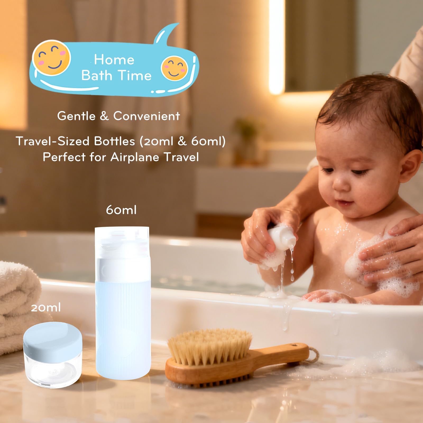 Bloomlet Bebe Bouteille 60ml: portions parfaites pour shampooing