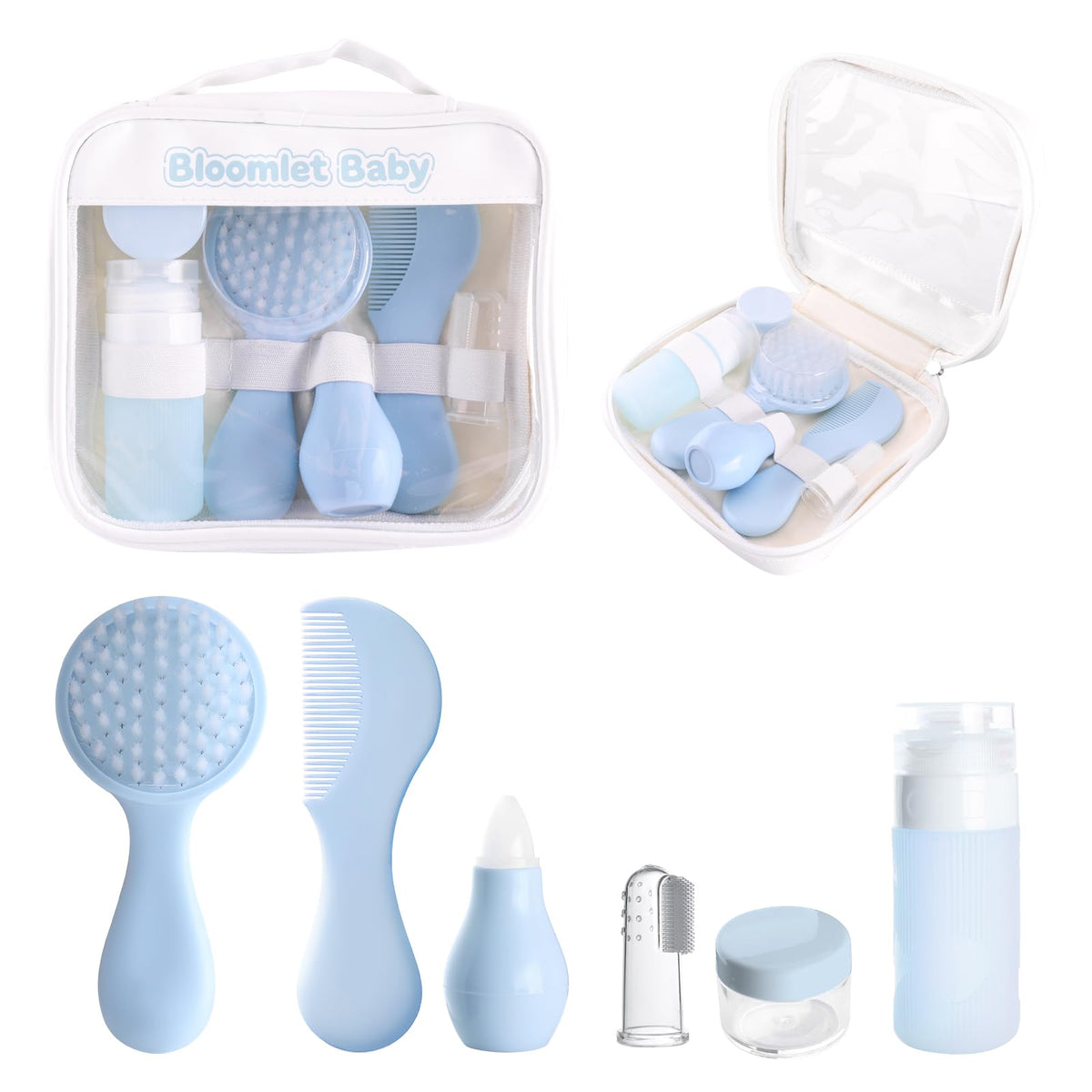 Bloomlet Baby Kit Soin Bébé 6 Pièces en vue d’ensemble, pratique en quotidien