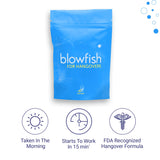 Utilisation matinale Blowfish pour un soulagement rapide après réveil.