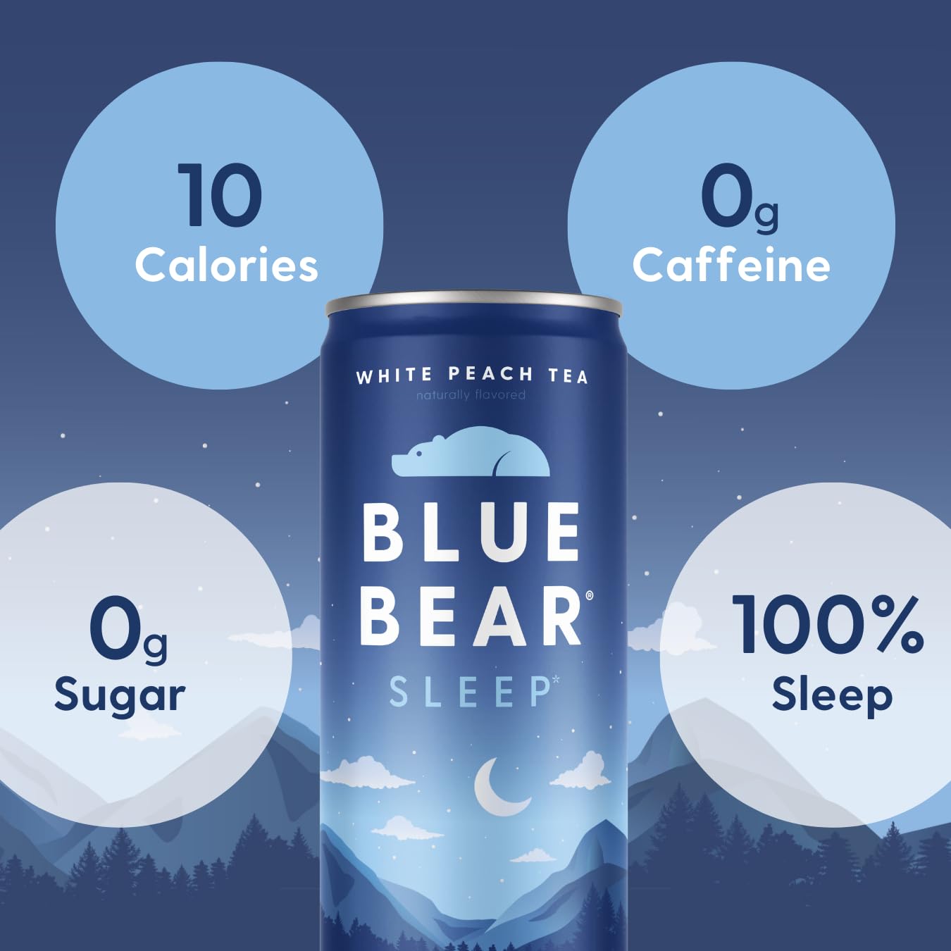 Blue Bear Camomille et GABA: thé relaxant idéal pour une soirée détente.