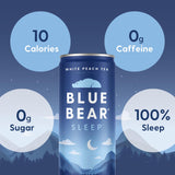 Blue Bear Camomille et GABA: thé relaxant idéal pour une soirée détente.