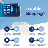 Blue Bear L-Theanine: mélange naturel pour soutenir un esprit tranquille en soirée.
